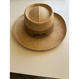 Firethorn Straw Sun Hat – Signal Hill Golf Course Embroidered Wide Brim